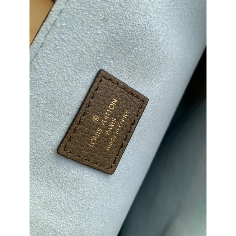 LV M57345 Louis Vuitton M57346 Lockme Shopper M57347 Taška z jemné telecí kůže zelená