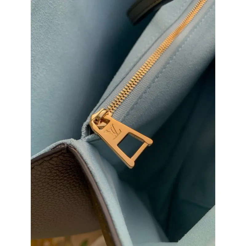 LV M57345 Louis Vuitton M57346 Lockme Shopper M57347 Taška z jemné telecí kůže zelená