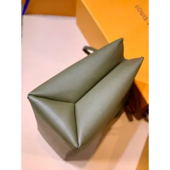 LV M57345 Louis Vuitton M57346 Lockme Shopper M57347 Taška z jemné telecí kůže zelená