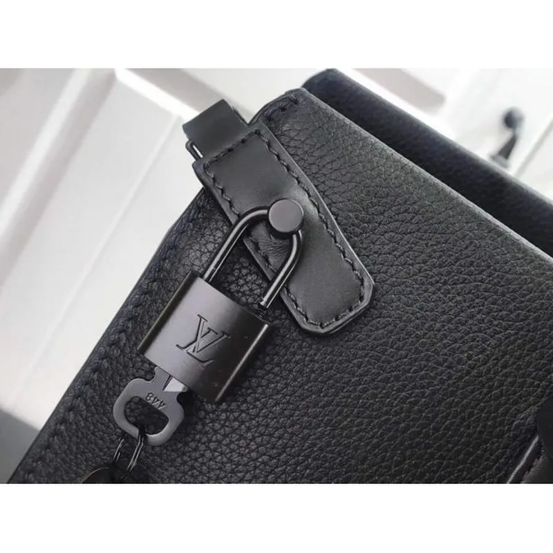 LV M57308 Taška přes rameno Louis Vuitton Černá zrnitá telecí kůže