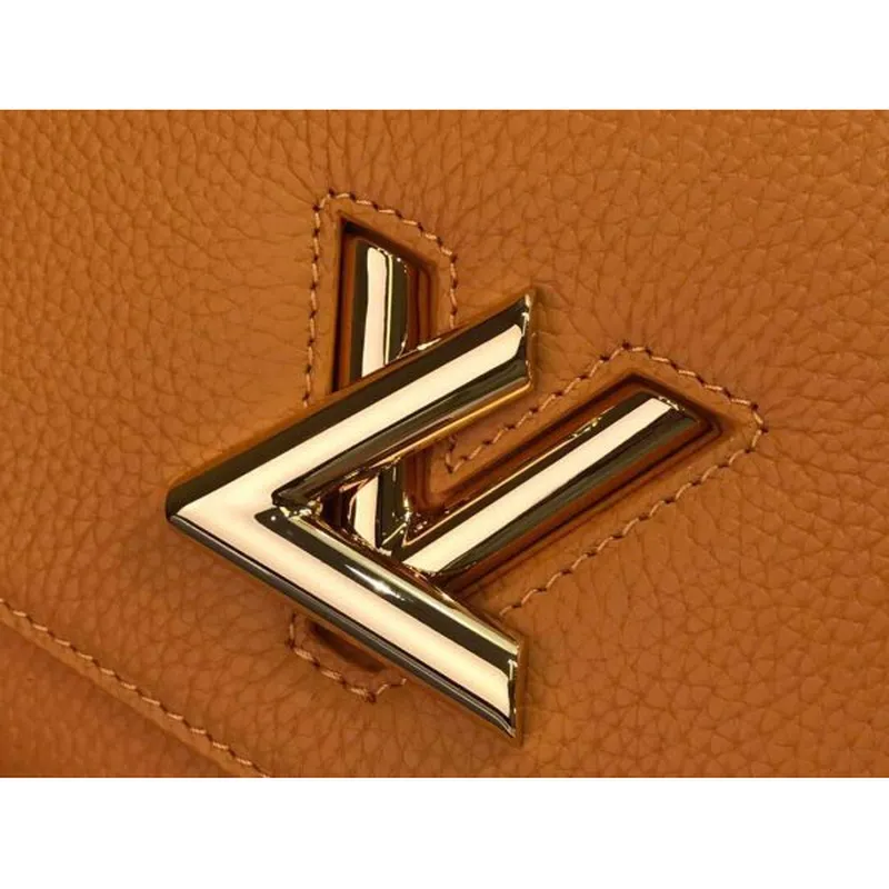 LV M57136 Louis Vuitton Twist jedna rukojeť PM M57093 Taurillon kůže šafrán