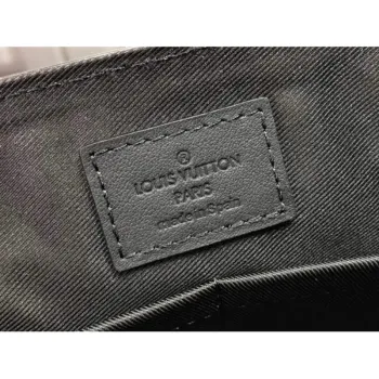 LV M57080 Taška přes rameno Louis Vuitton Černá zrnitá telecí kůže