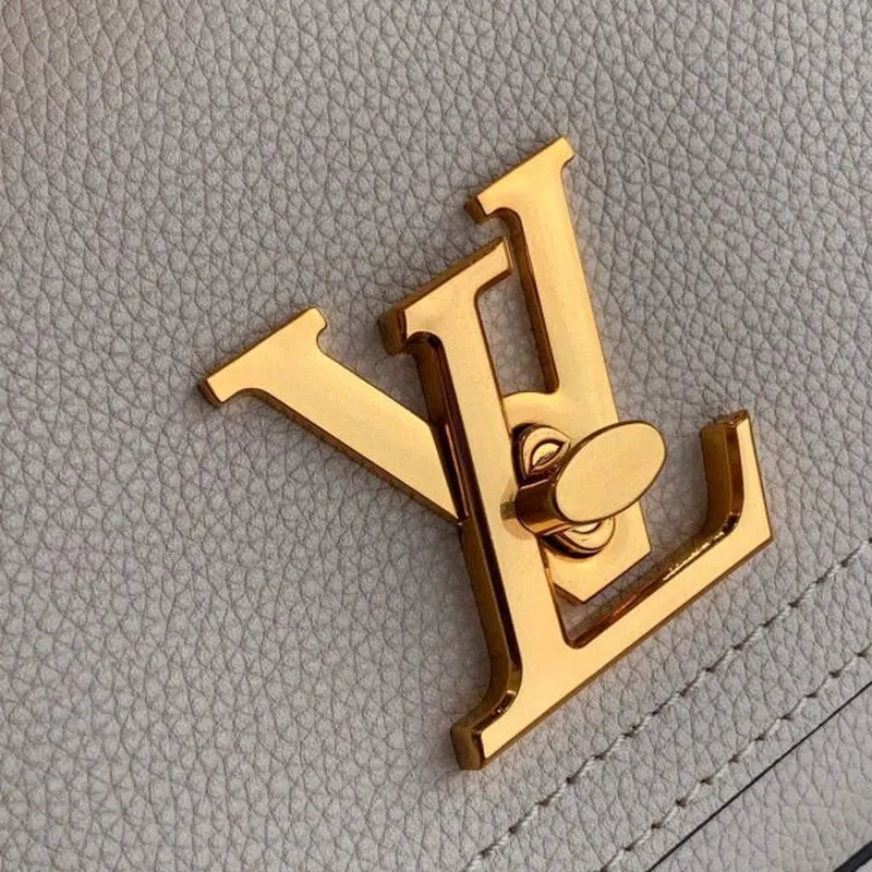 LV M57072 Louis Vuitton M57067 Lockme Chain PM Kabelky přes rameno v šedobéžové barvě
