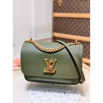 LV M57067 Louis Vuitton M57072 Lockme Chain PM Kabelky přes rameno v monogramu zelené