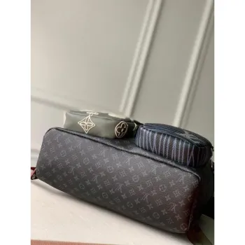 LV M56853 Batoh Louis Vuitton Ramenní Taška Damier Graphite Černá