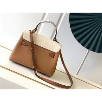 LV M56645 Louis Vuitton Lockme Ever BB Kabelka M56321 Karamelově hnědá