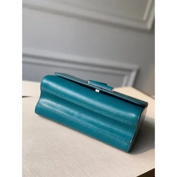 LV M55320 Louis Vuitton Twist MM ramenní taška Epi M50282 modrá