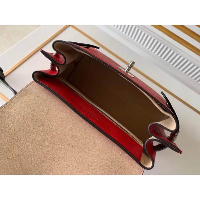 LV M53950 Louis Vuitton Lockme Ever BB Kabelka M56645 Červená