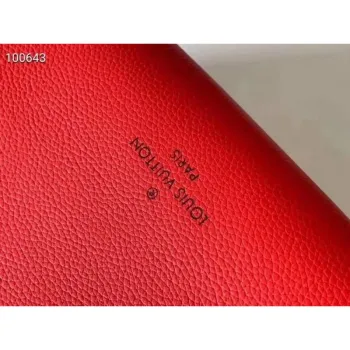 LV M53824 Louis Vuitton M55302 na mé straně M53826 Vysoce kvalitní kožená taška přes rameno červená