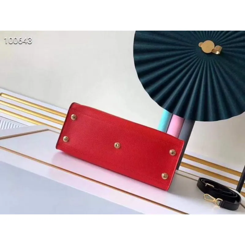 LV M53824 Louis Vuitton M55302 na mé straně M53826 Vysoce kvalitní kožená taška přes rameno červená