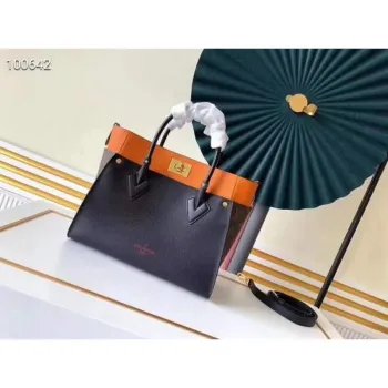 LV M53823 Louis Vuitton M55302 na mé straně Vysoce kvalitní kožená taška přes rameno černá