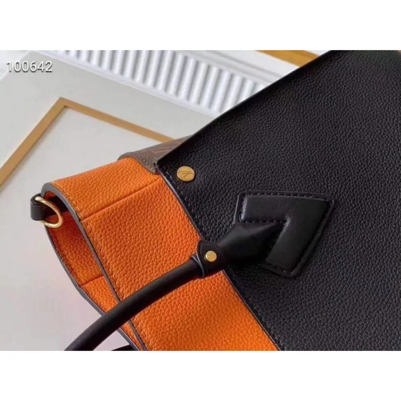 LV M53823 Louis Vuitton M55302 na mé straně Vysoce kvalitní kožená taška přes rameno černá