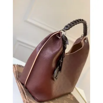 LV M53188 Louis Vuitton Carmel Mahina Taška M52950 Vínově červená
