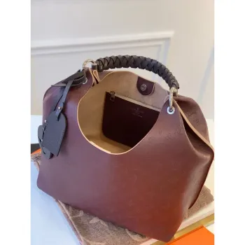 LV M53188 Louis Vuitton Carmel Mahina Taška M52950 Vínově červená