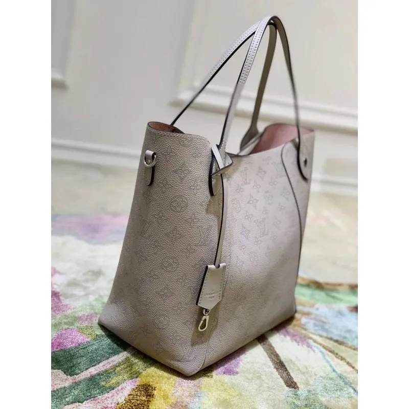 LV M53140 Louis Vuitton Hina MM Mahina Taška M54354 Galet Šedá