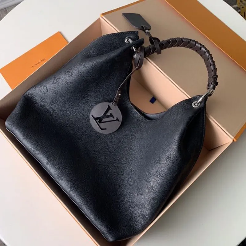 LV M52950 Louis Vuitton Carmel Mahina M53188 Taška Černá