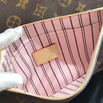 LV M50366 Louis Vuitton Neverfull MM Monogram M41178 Taška Růžová