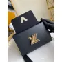 LV M50282 Louis Vuitton M57517 Twist MM ramenní taška Epi černá