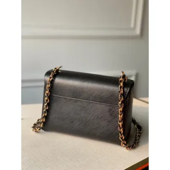 LV M50282 Louis Vuitton M57517 Twist MM ramenní taška Epi černá