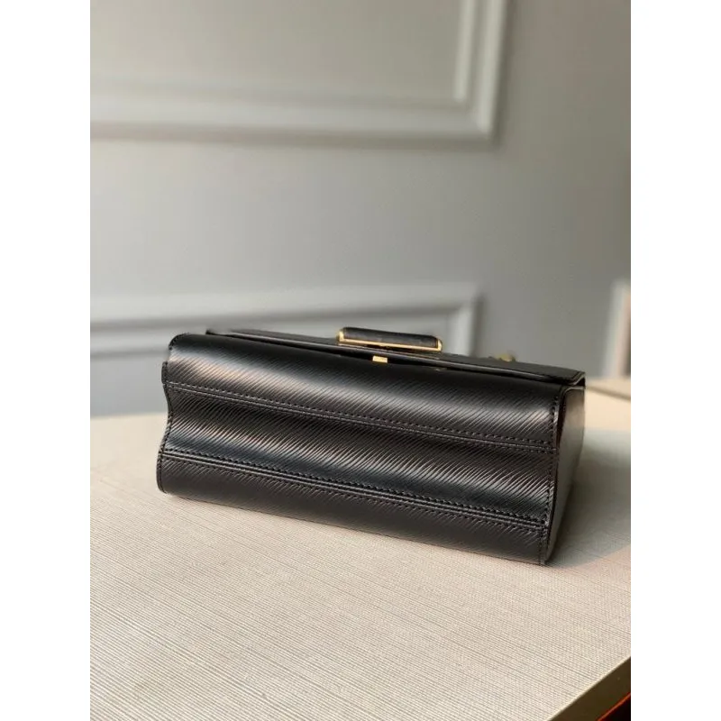 LV M50282 Louis Vuitton M57517 Twist MM ramenní taška Epi černá