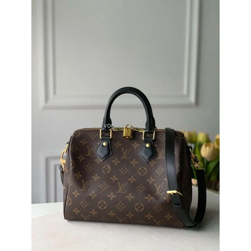 LV M48285 Louis Vuitton Speedy Bandouliere 25 Taška Monogram Canvas M41113 Černá