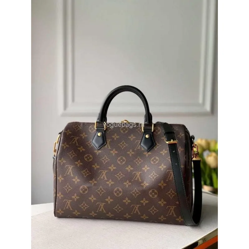LV M48284 Louis Vuitton Speedy Bandouliere 30 Taška Monogram Canvas M41112 Černá