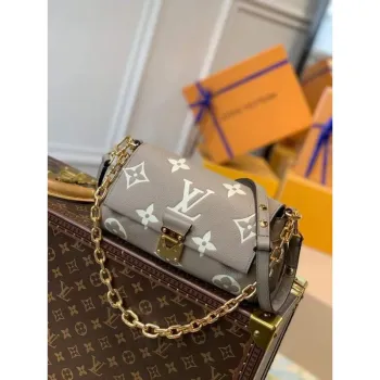 LV M45836 Louis Vuitton M45859  Oblíbená Monogram Empreinte kůže M45813 Šedá Krémová