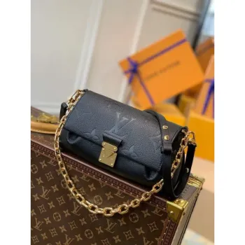 LV M45813 Louis Vuitton M45859 Oblíbená Monogram Empreinte kůže M45836 Černá