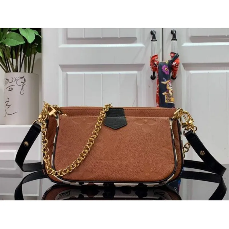 LV M45777 Louis Vuitton M80447 M80399 Multi Pochette Accessoires Taška Tan