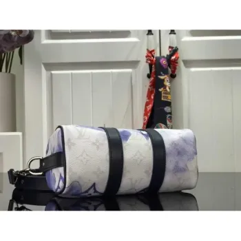 LV M45761 Louis Vuitton Keepall XS Akvarelová modrá