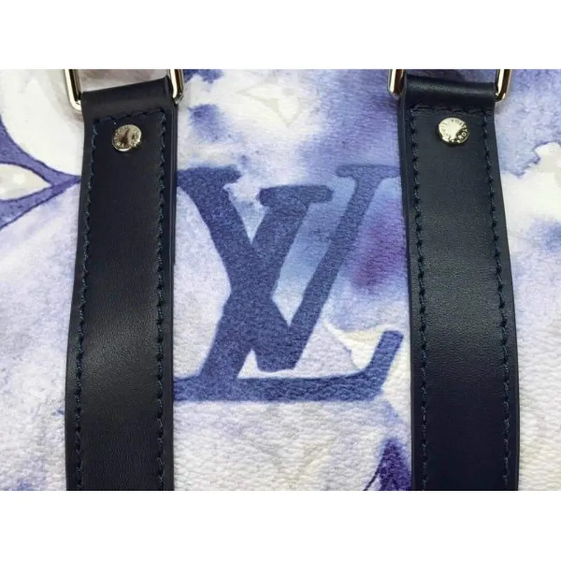 LV M45761 Louis Vuitton Keepall XS Akvarelová modrá
