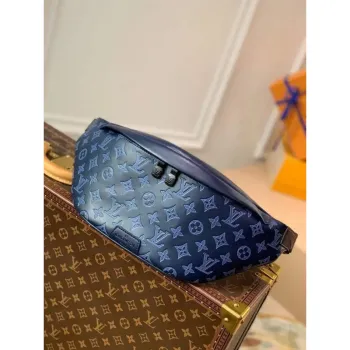 LV M45729 Louis Vuitton Discovery Bumbag PM Námořnická modrá