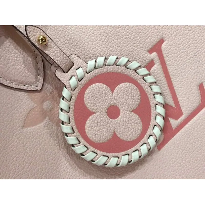 LV M45717 Louis Vuitton Onthego MM Kabelka Krémová/Safránová