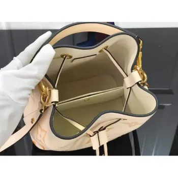 LV M45716 Louis Vuitton NéONOé BB M45709 Taška Krémová Šafrán