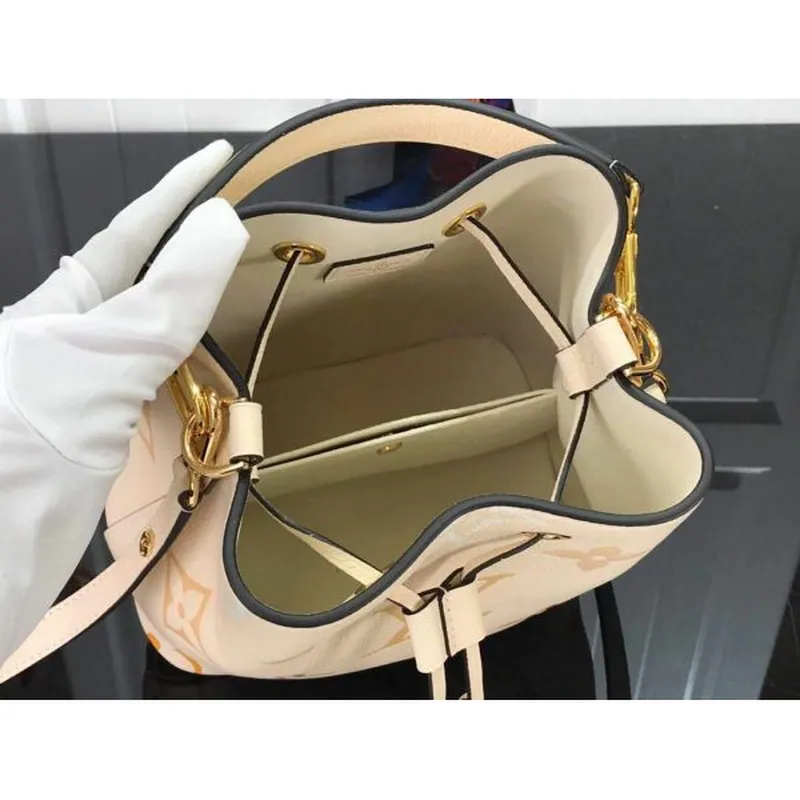 LV M45716 Louis Vuitton NéONOé BB M45709 Taška Krémová Šafrán