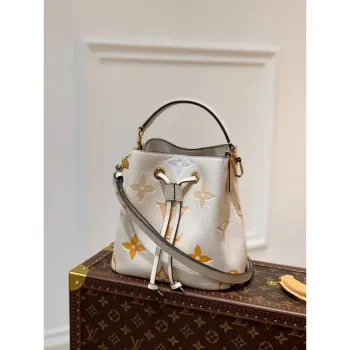 LV M45716 Louis Vuitton NéONOé BB Taška Krémová/Šafránová