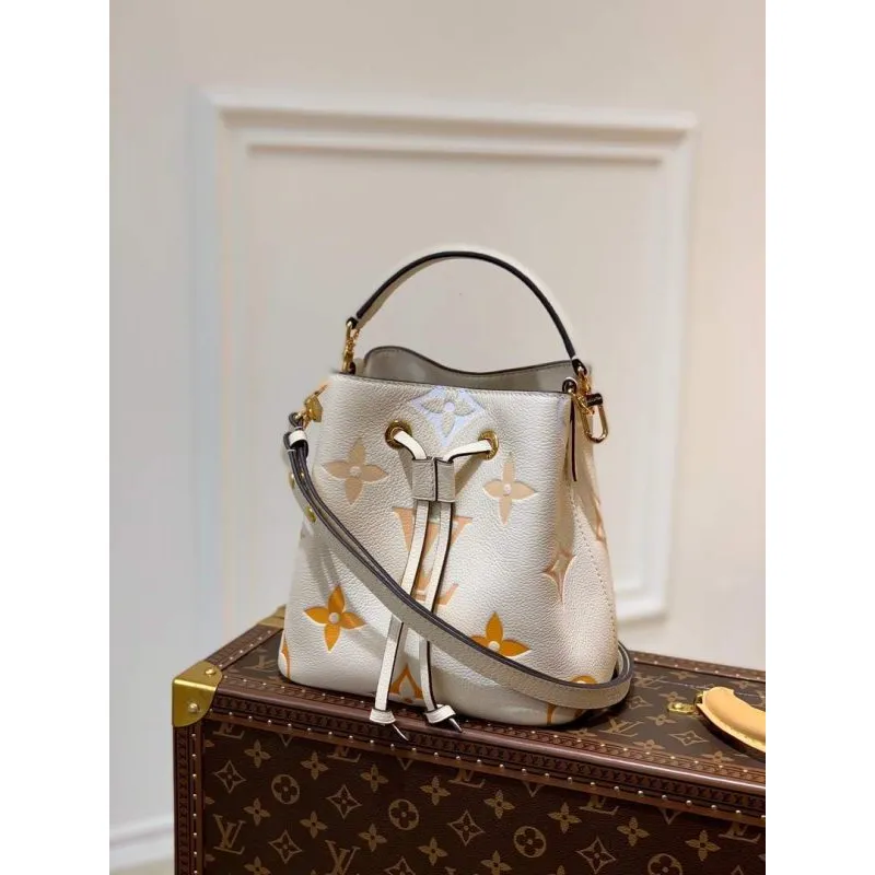 LV M45716 Louis Vuitton NéONOé BB Taška Krémová/Šafránová