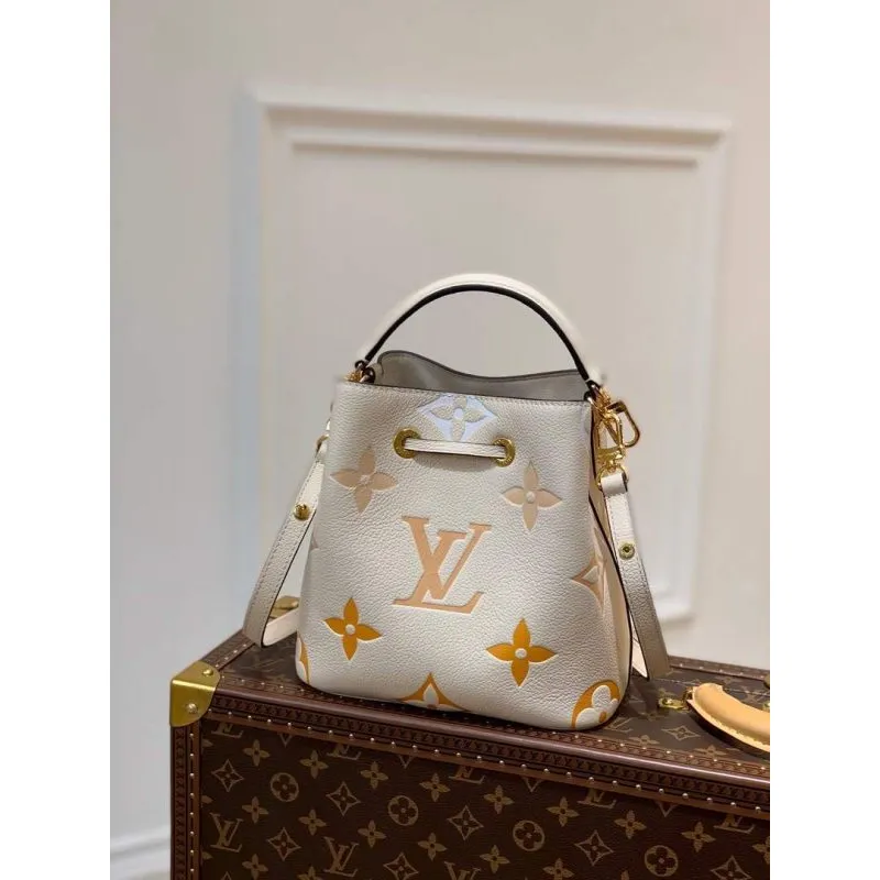 LV M45716 Louis Vuitton NéONOé BB Taška Krémová/Šafránová