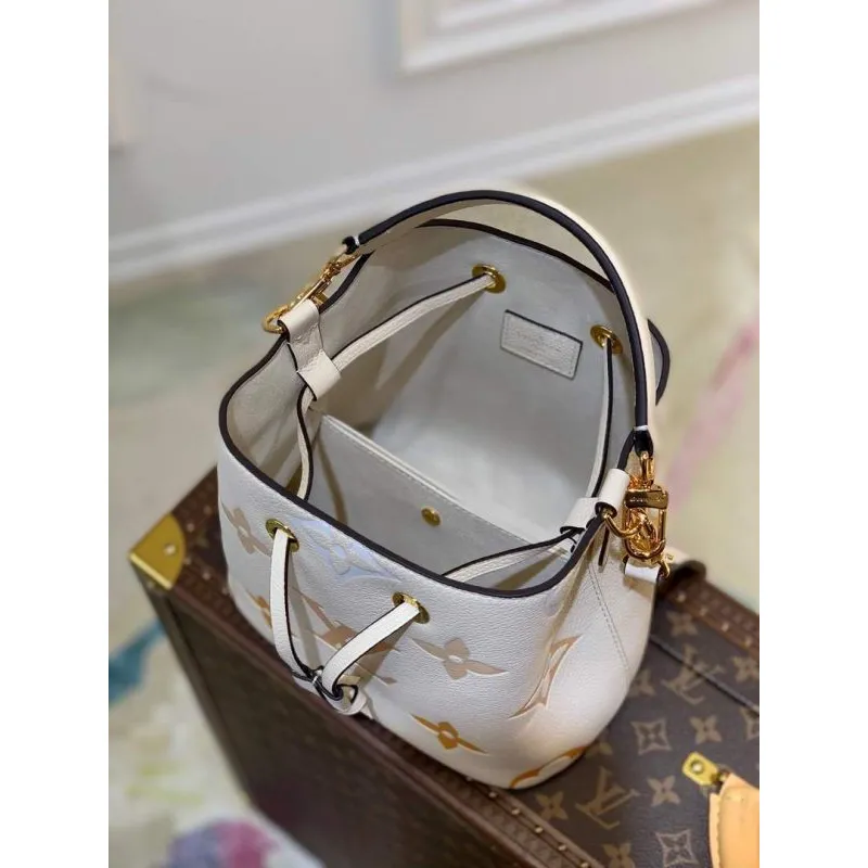 LV M45716 Louis Vuitton NéONOé BB Taška Krémová/Šafránová