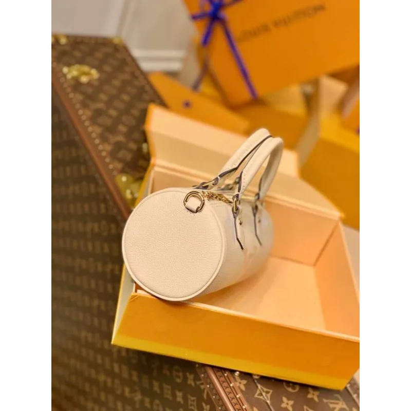 LV M45708 Louis Vuitton Papillon BB Taška Krémová Šafrán