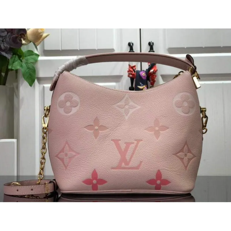 LV M45697 Louis Vuitton taška Marshmallow M45698 Bouton De Rose Růžová