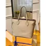 LV M45686 Louis Vuitton Neverfull MM M45685 Taška z embosované hovězí kůže