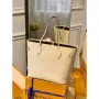LV M45684 Louis Vuitton Neverfull MM M45686 Taška z embosované hovězí kůže