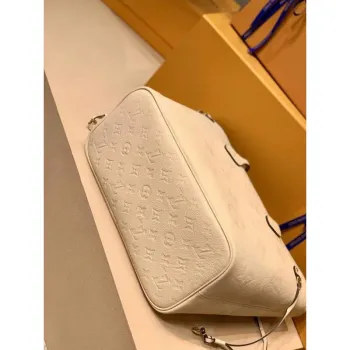 LV M45684 Louis Vuitton Neverfull MM M45686 Taška z embosované hovězí kůže