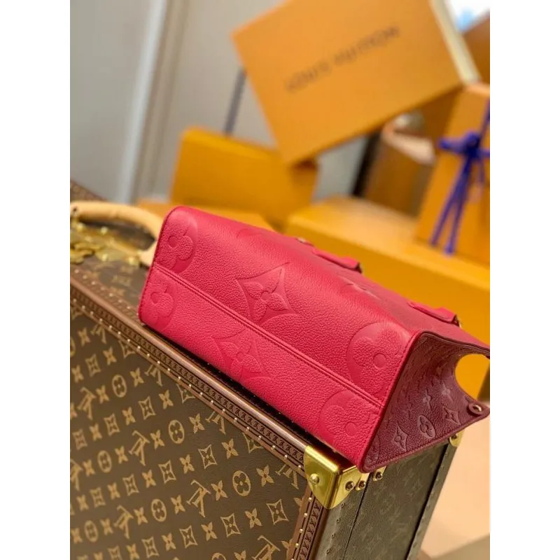 LV M45660 Louis Vuitton Onthego Pm Tote M45653 Taška Červená