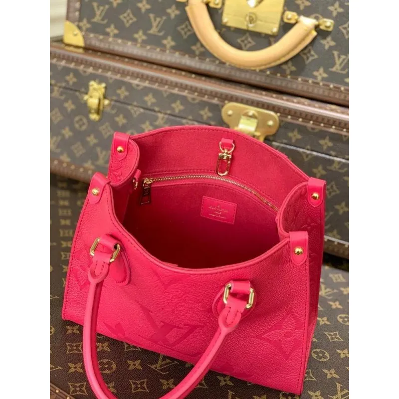 LV M45660 Louis Vuitton Onthego Pm Tote M45653 Taška Červená