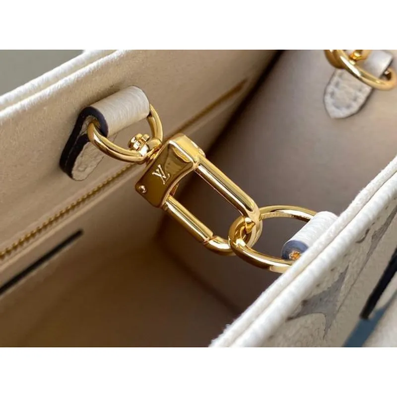 LV M45654 Louis Vuitton Onthego Pm Tote M45659 Taška Krémová