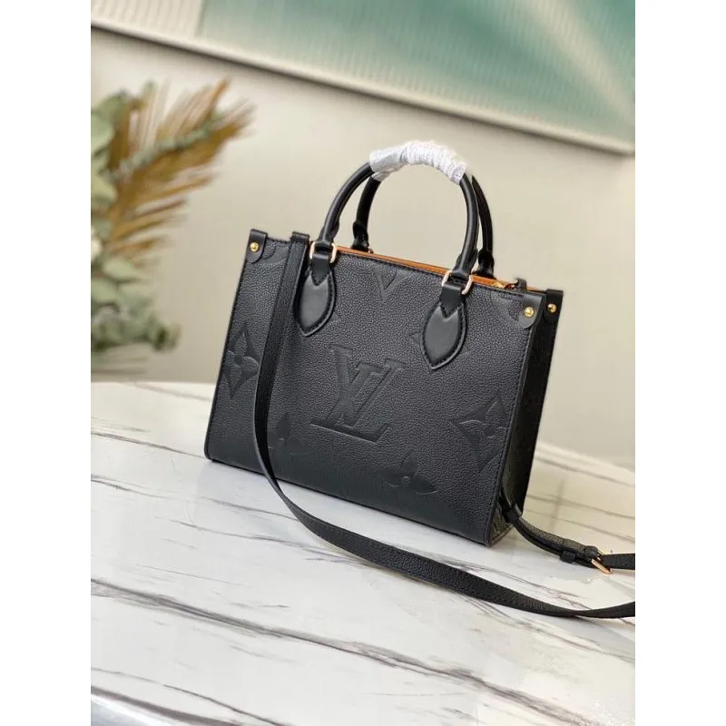 LV M45653 Louis Vuitton Onthego Pm Tote M45660 Taška Černá