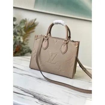 LV M45653 Louis Vuitton Onthego Pm Tote M45660 Taška Béžová a Šedá