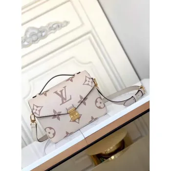 LV M45596 Louis Vuitton Pochette Métis M45773 Taška Krémová Růžová